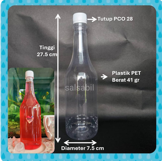 Botol syrup 750ml