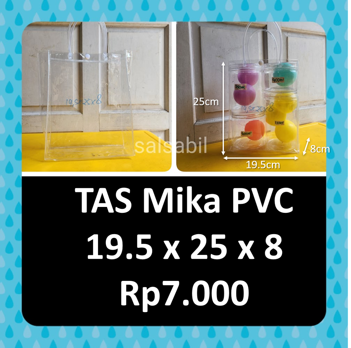 Tas mika 19.5 x 25 x 8