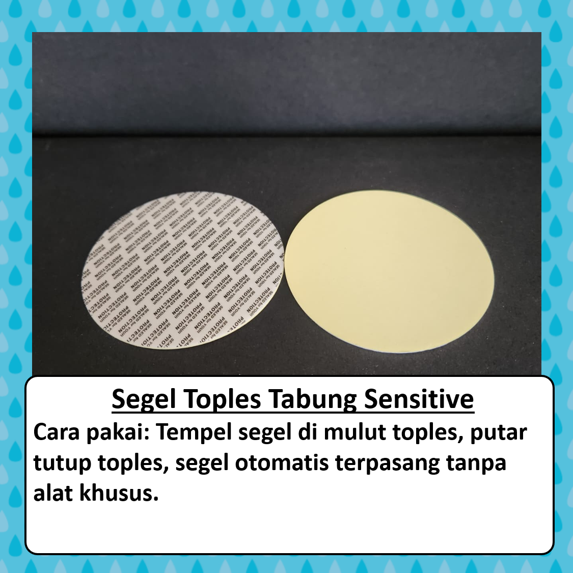 Segel toples tabung sensitif