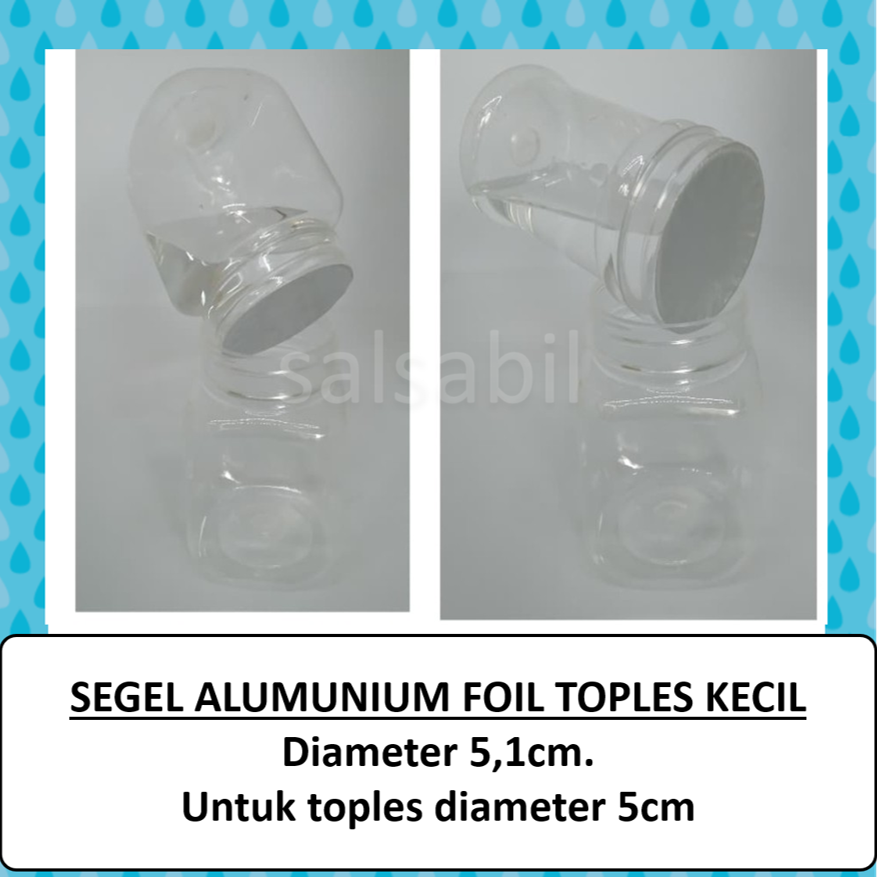 Segel alumunium foil toples kecil