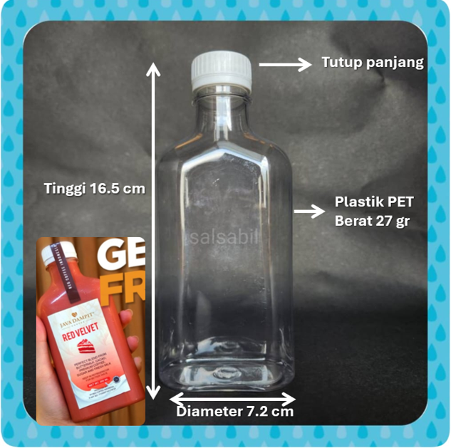 Botol gepeng 300ml