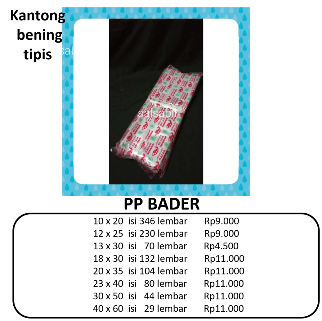 Plastik pp bader