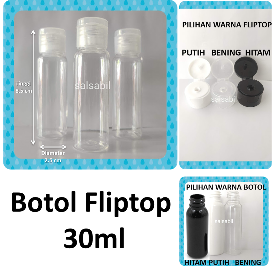 Botol fliptop 30ml