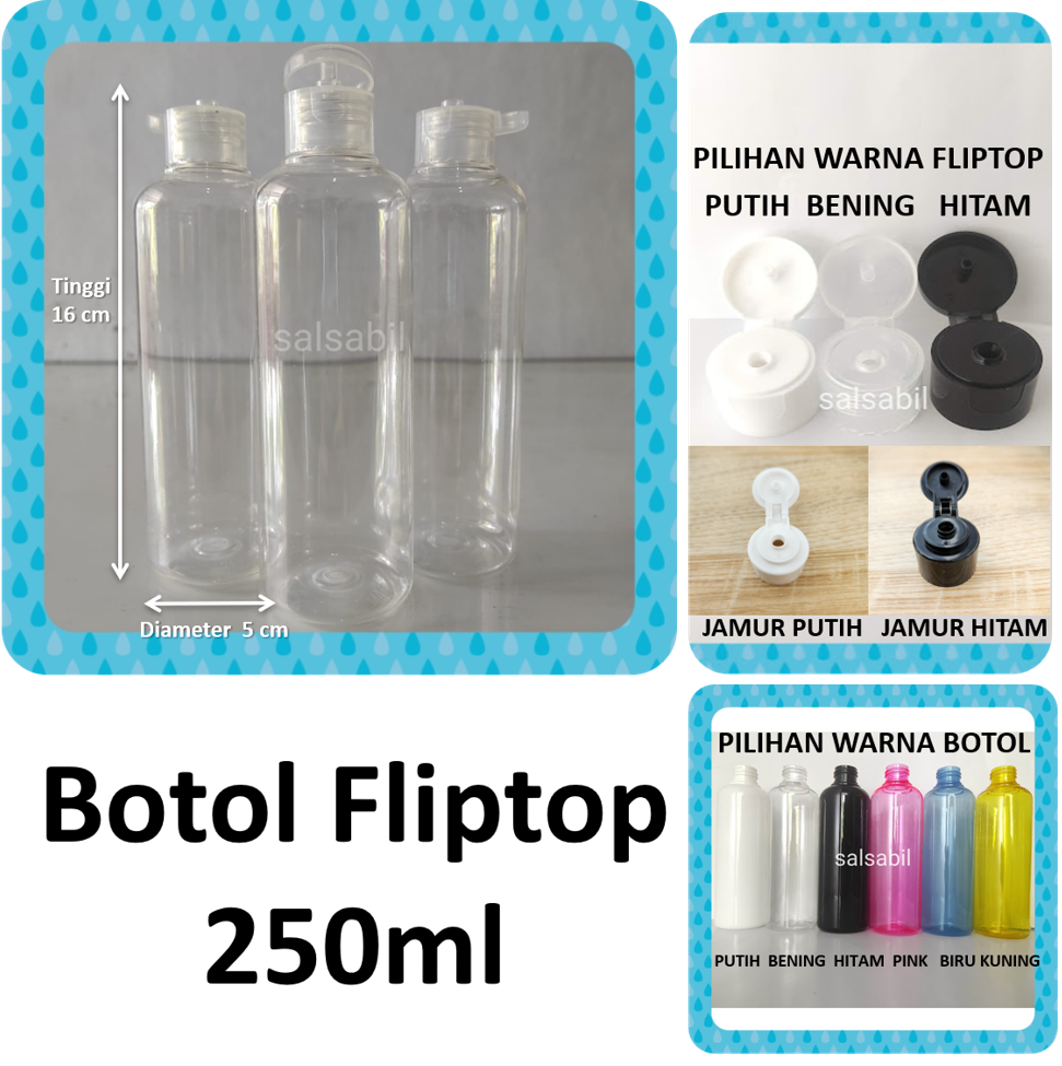 Botol fliptop 250ml