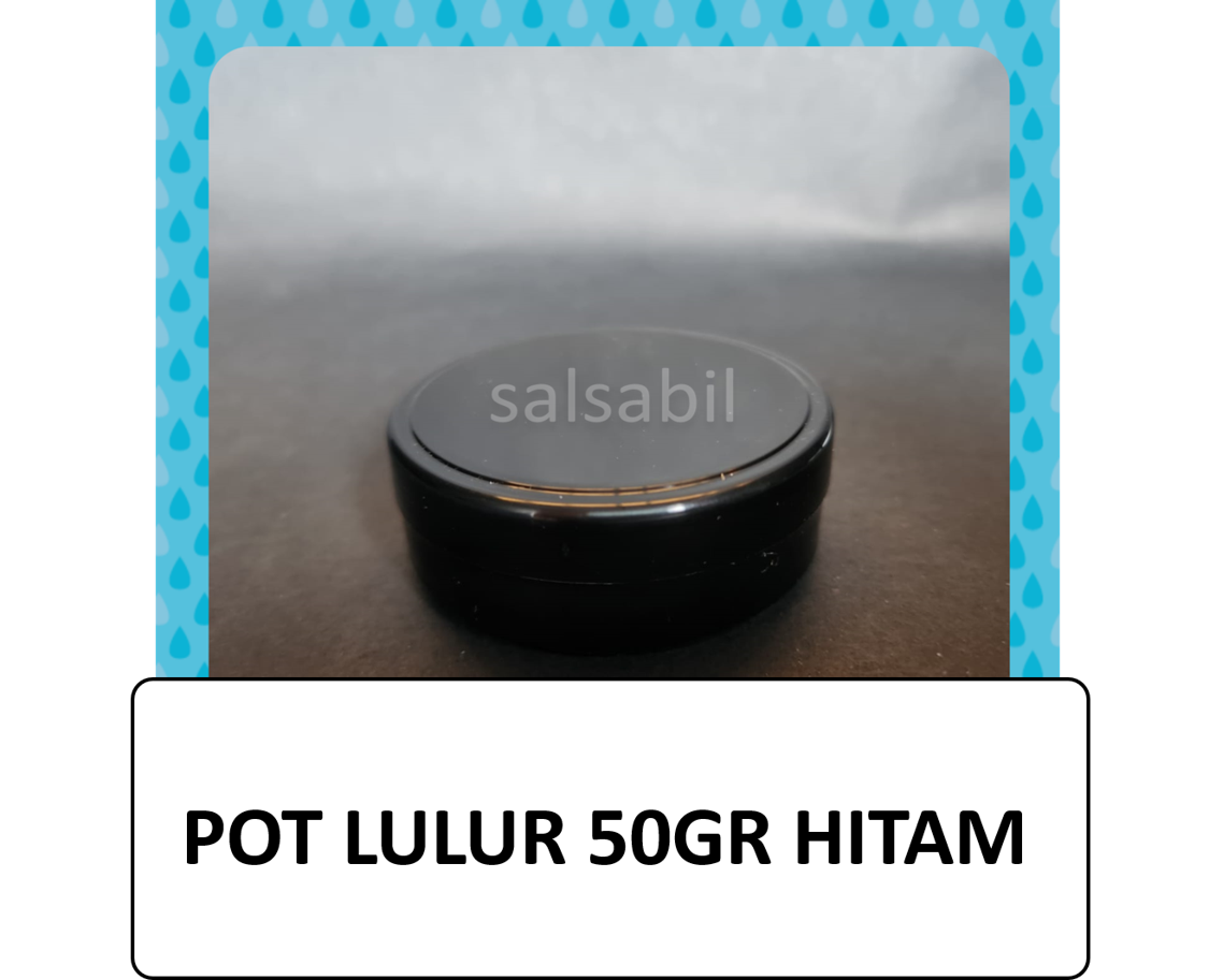 Pot lulur 50gram hitam