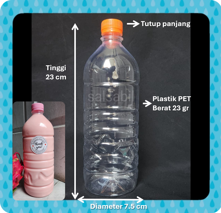 Botol 1 liter pendek