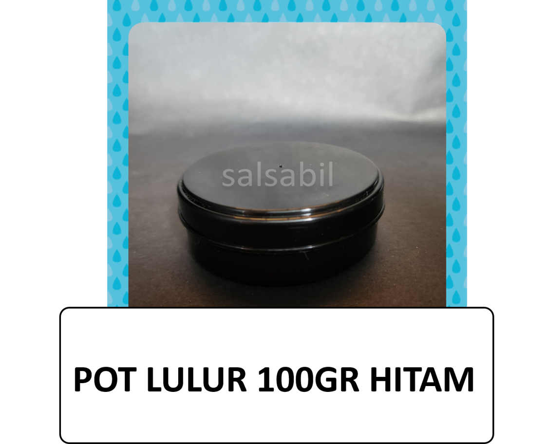 Pot lulur hitam 100gram