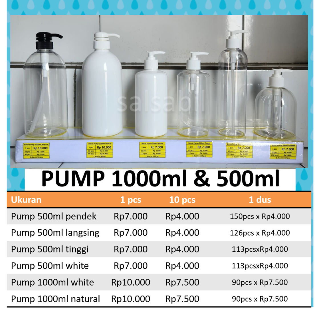 Botol pump 500ml 1.000ml