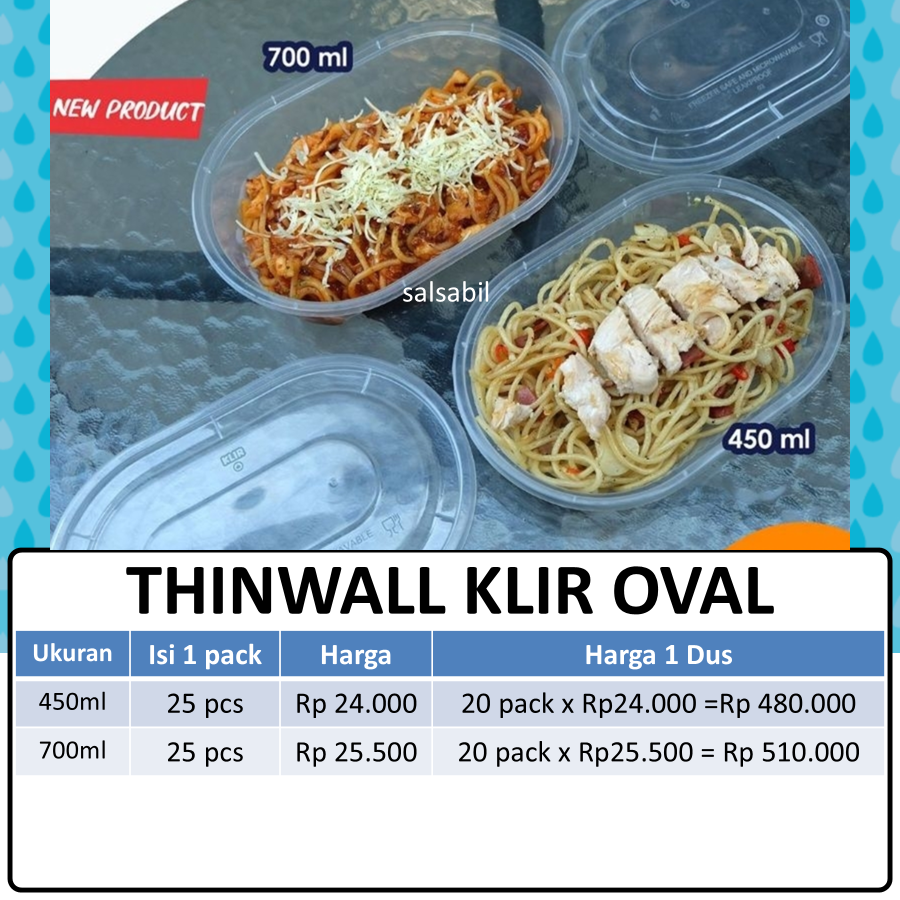 Thinwall klir oval