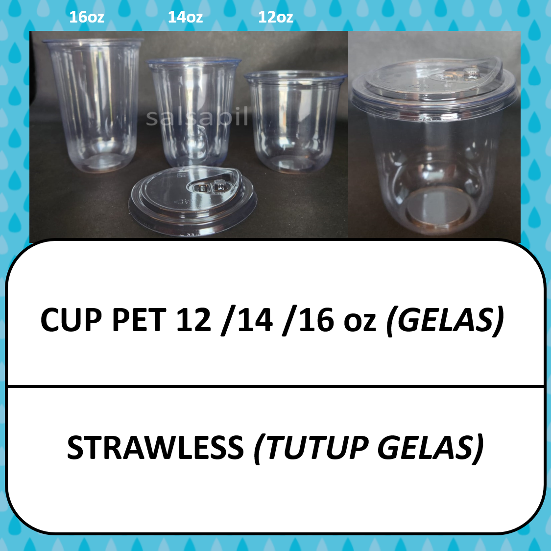 Cup pet strawless