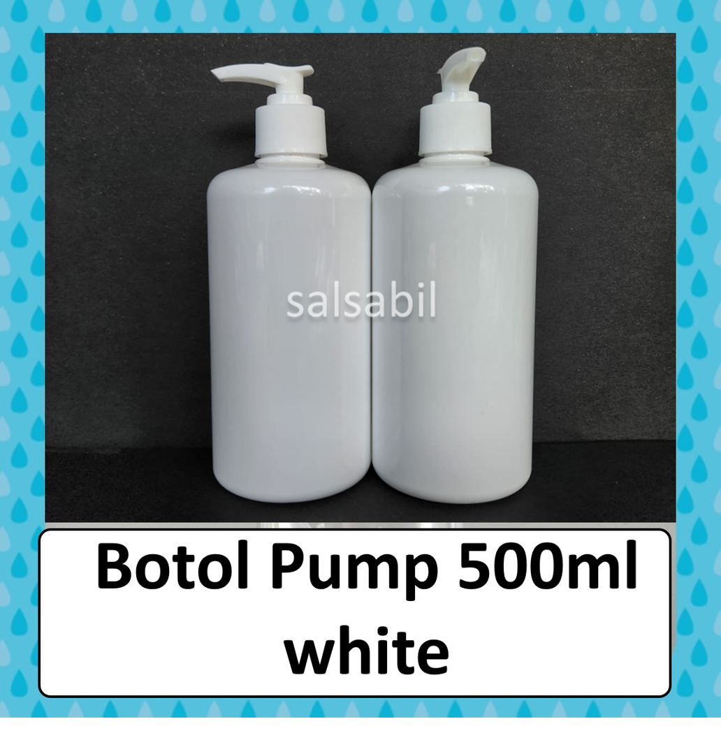 Botol pump 500ml white