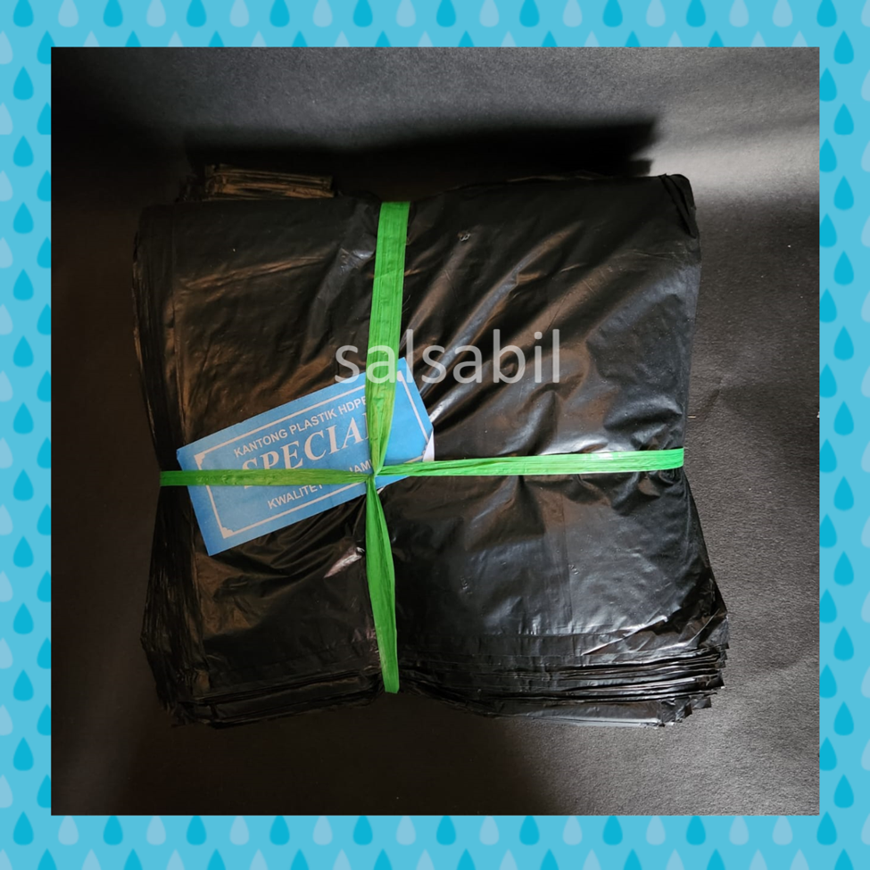 Plastik HD kiloan tanggung hitam
