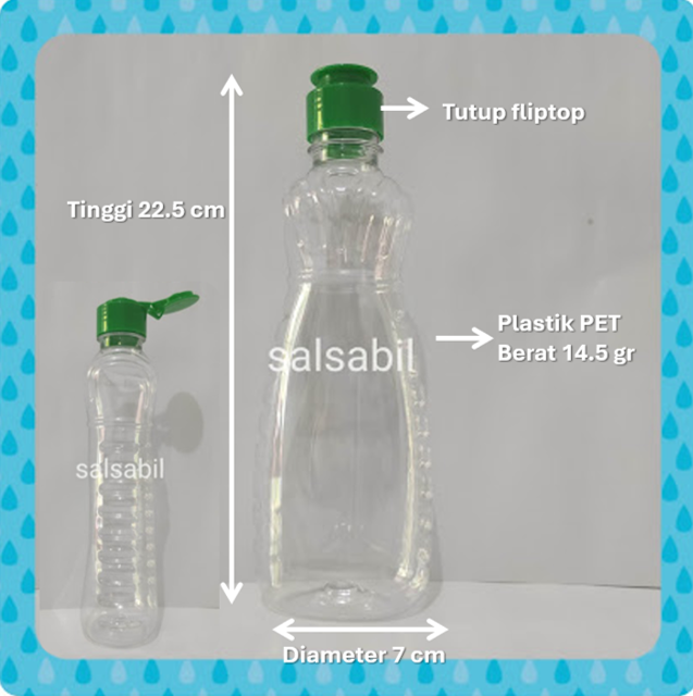 Botol cupir 450ml Fliptop