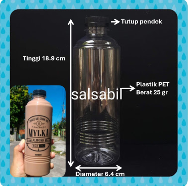 Botol almond 500ml