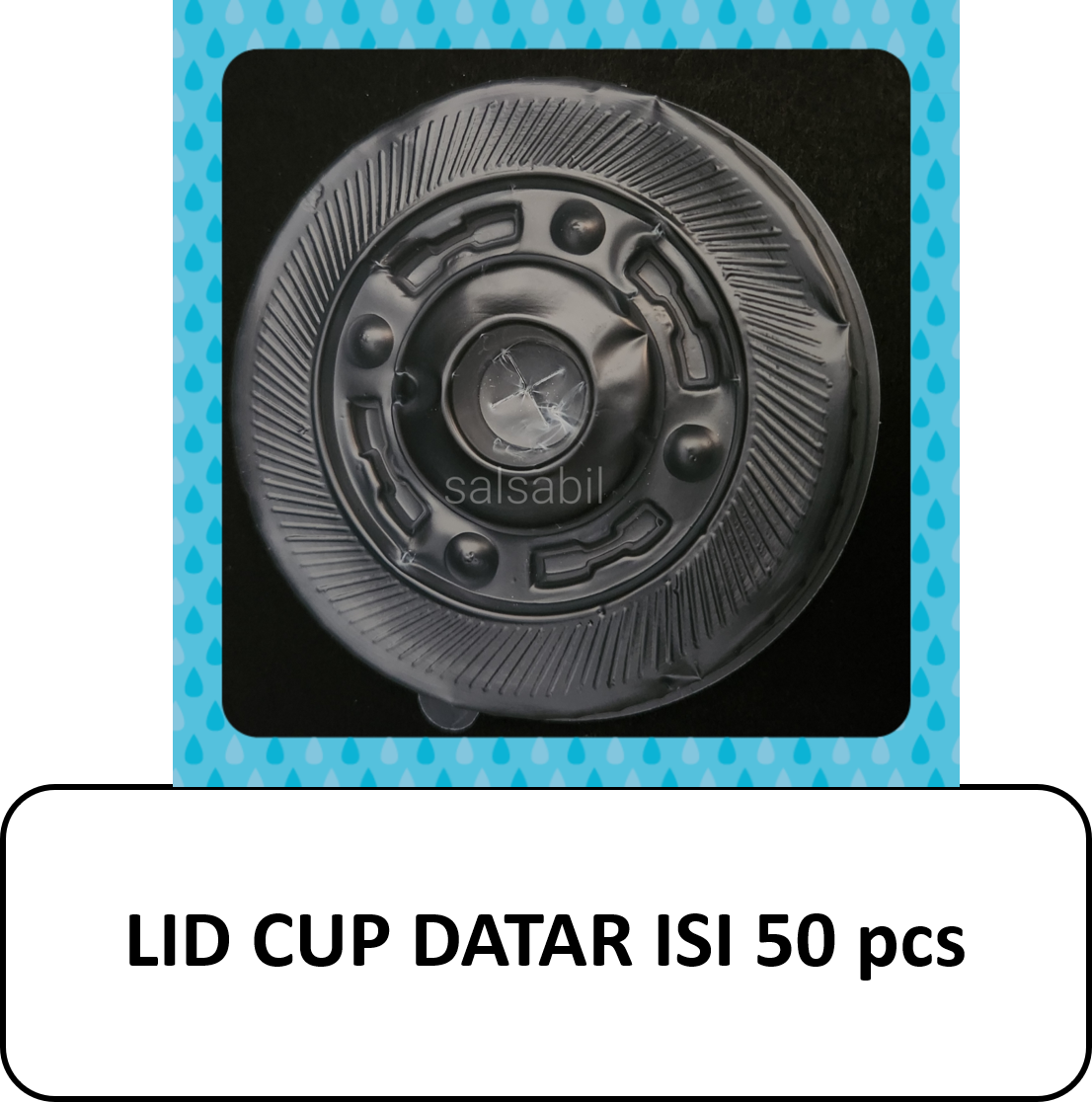 Lid cup datar isi 50pcs