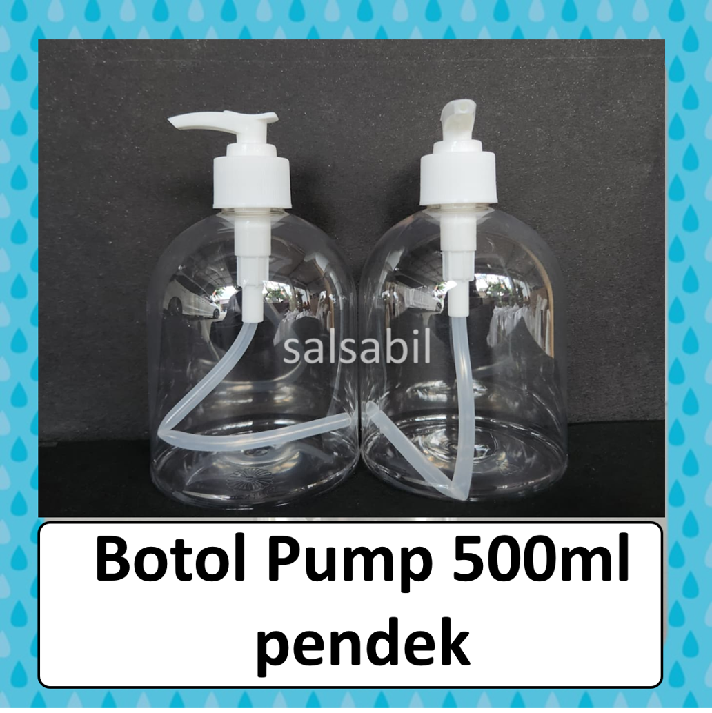 Botol pump 500ml pendek