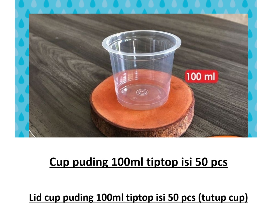 Cup puding 100ml