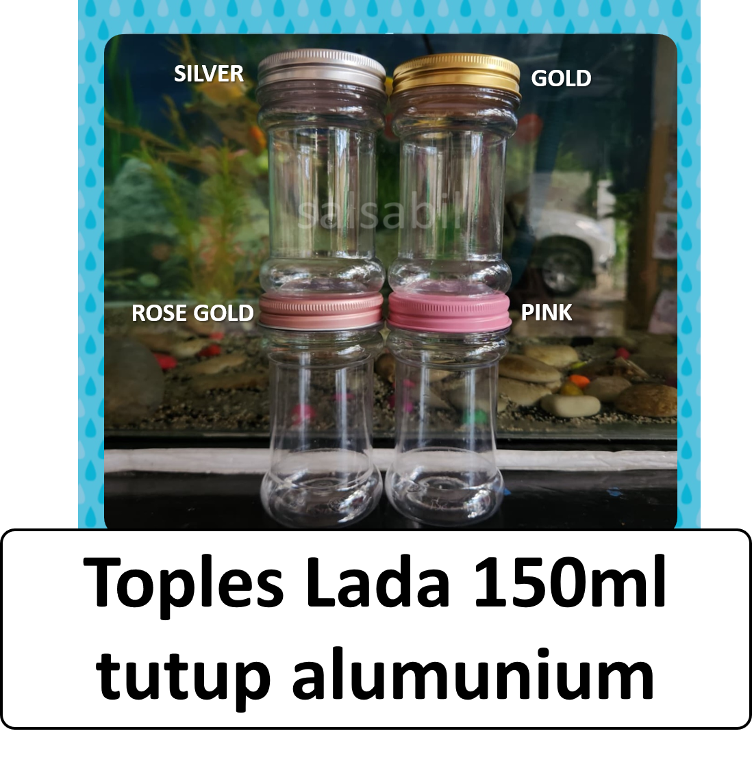 Toples lada 150ml tutup alumunium