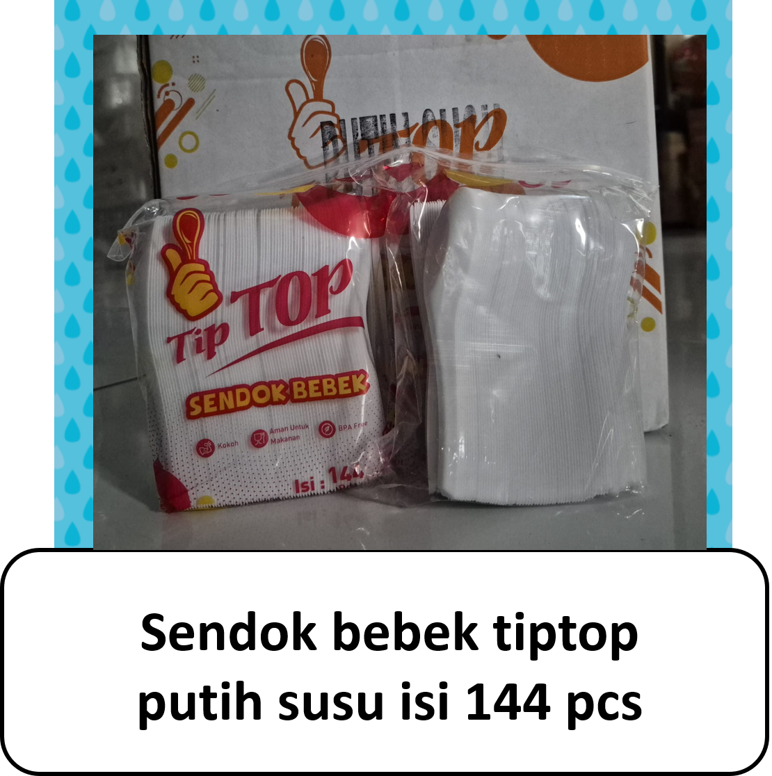 Sendok bebek tiptop isi 144pcs