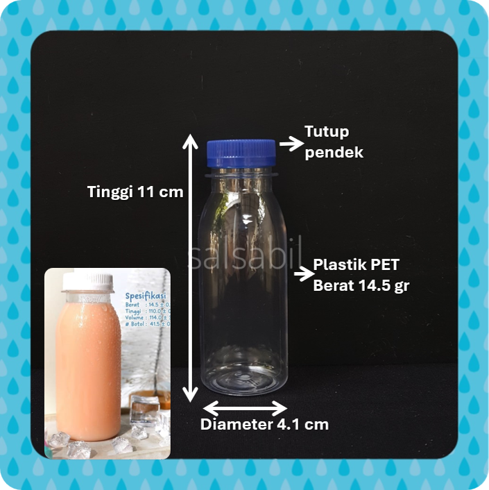 Botol jelly 100ml tebal