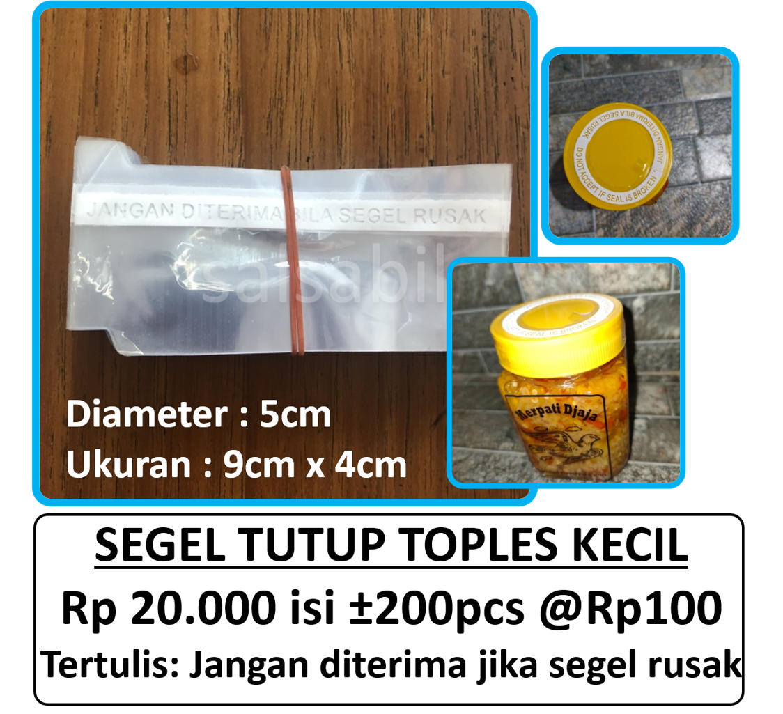 Segel tutup toples kecil