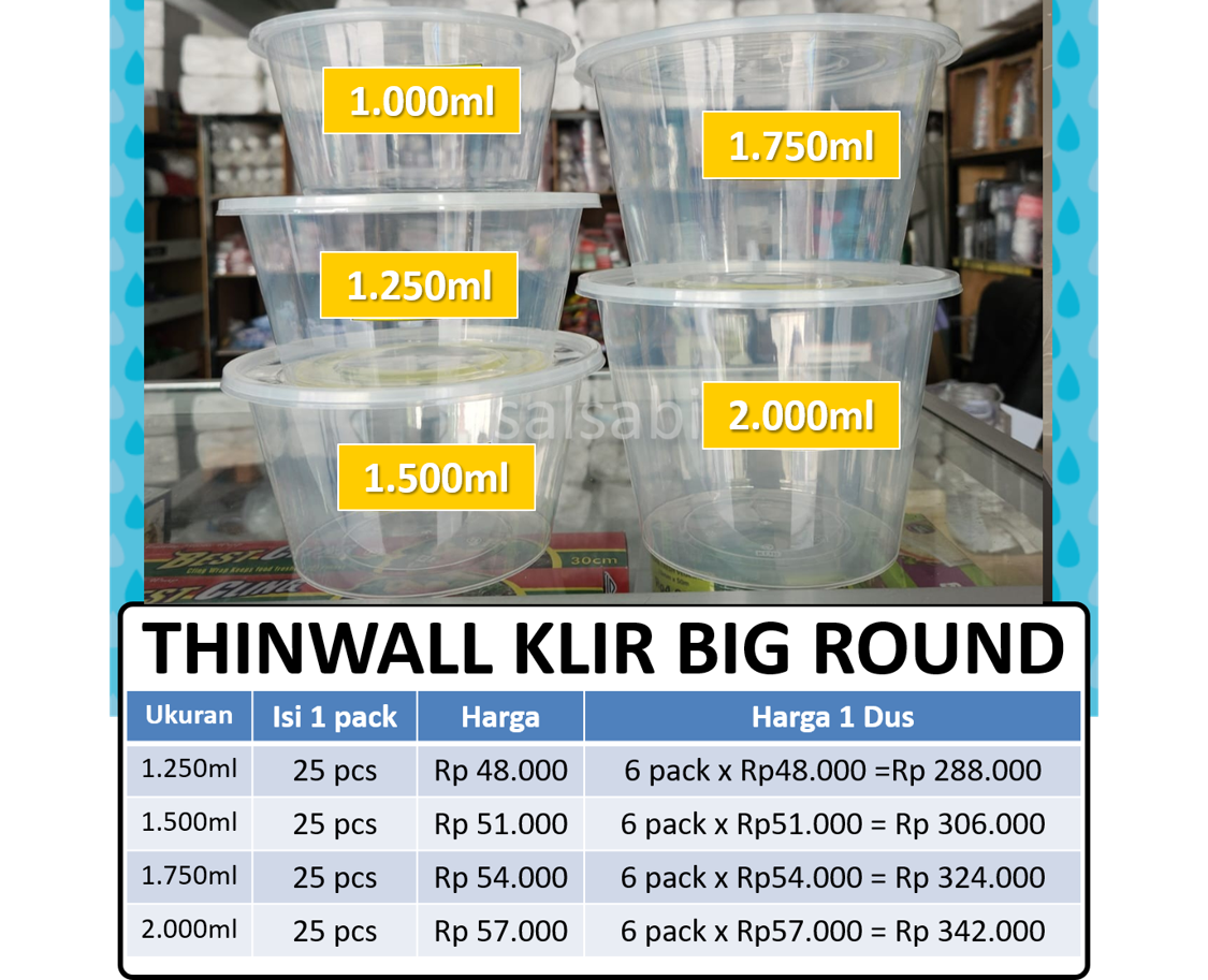 Thinwall klir big round