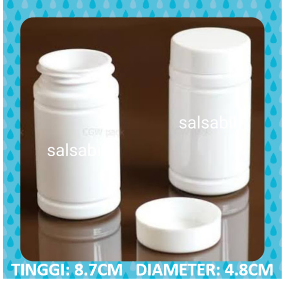 Botol pro round 100ml white