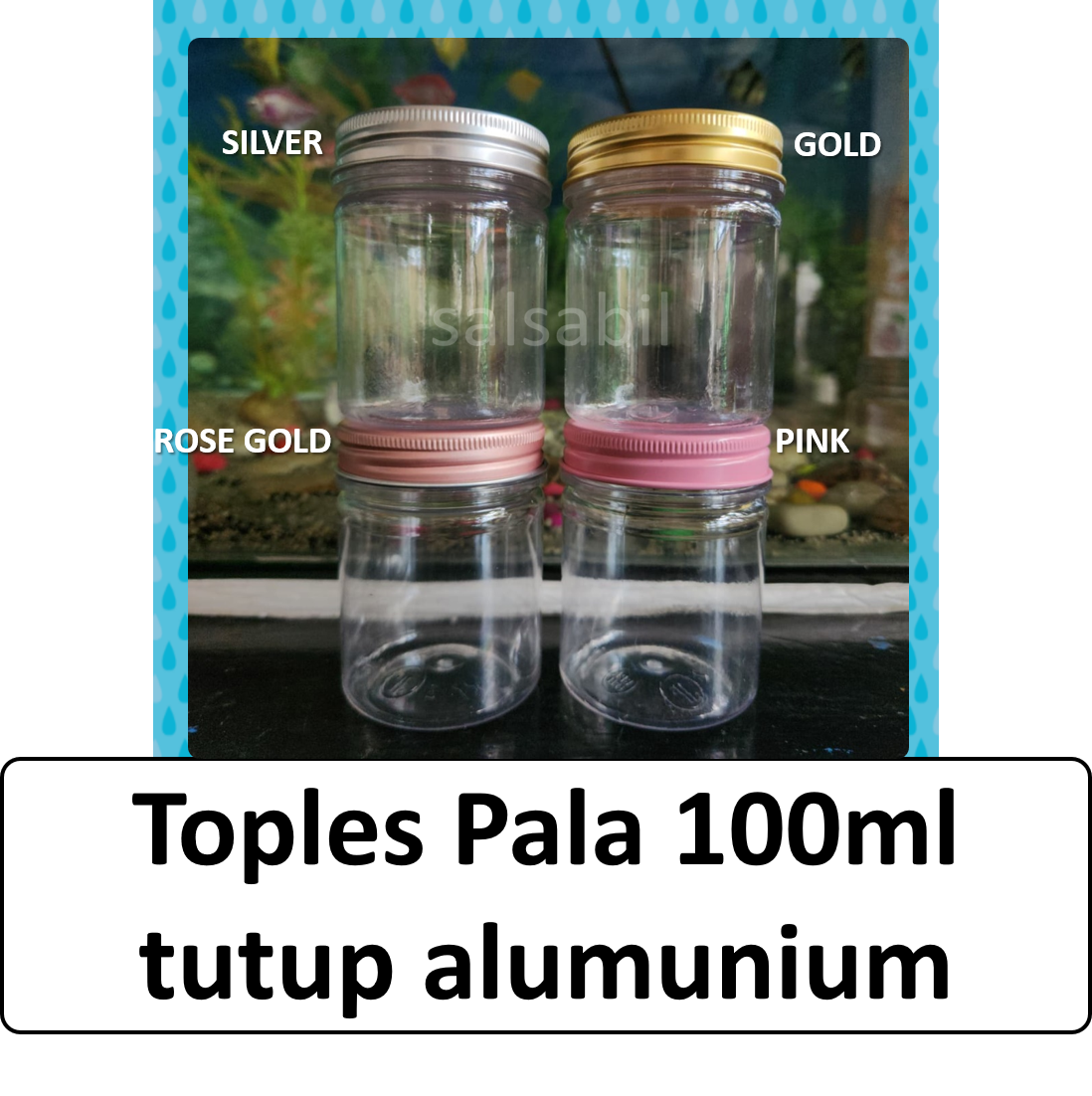 Toples pala 100ml tutup alumunium