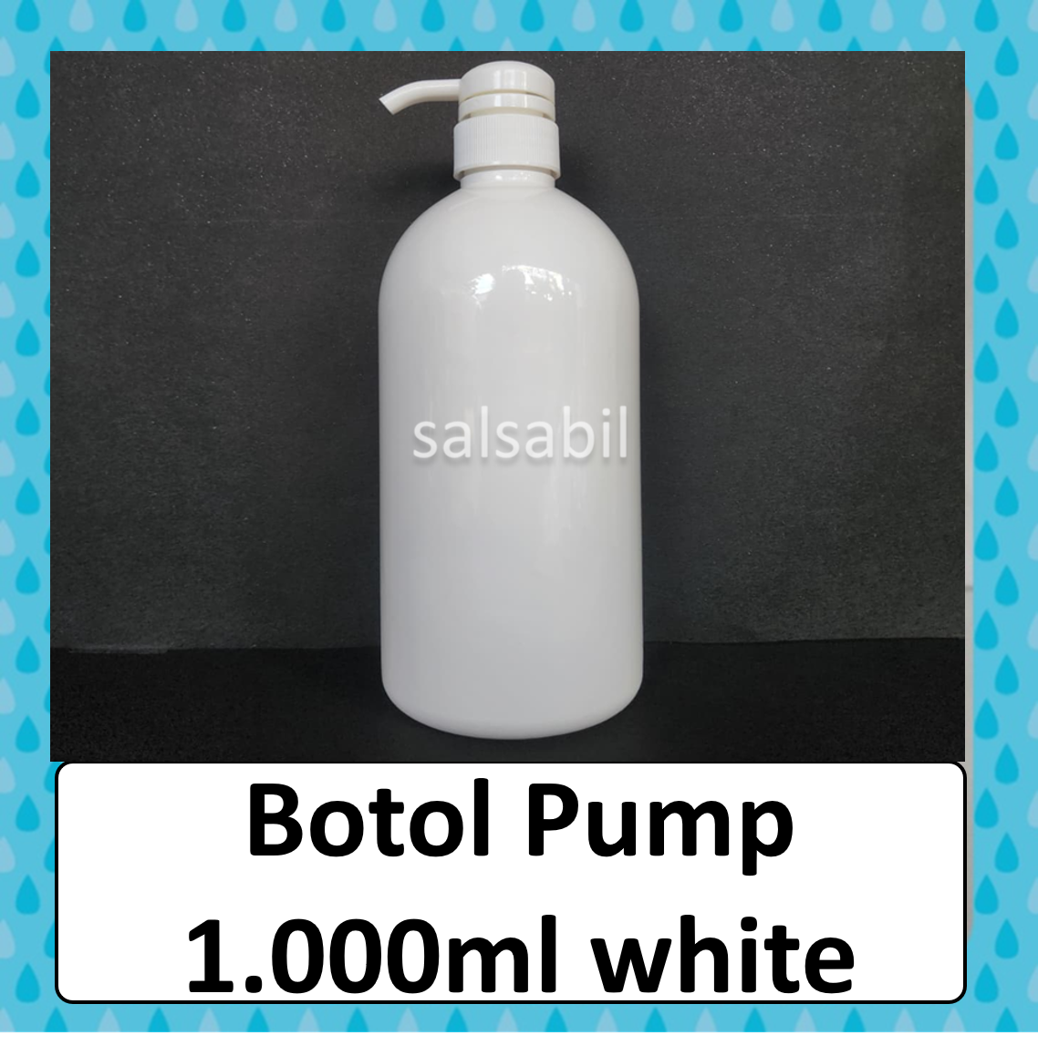 Botol pump 1 liter white