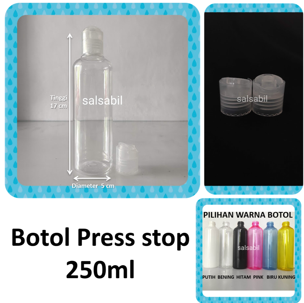 Botol press stop 250ml
