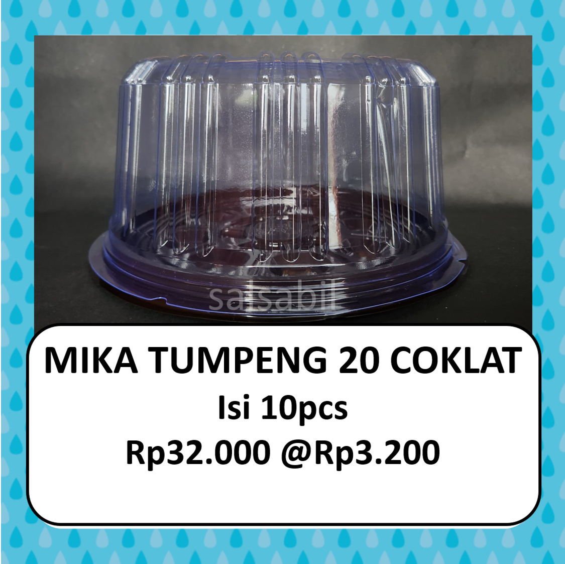 Mika tumpeng 20 coklat