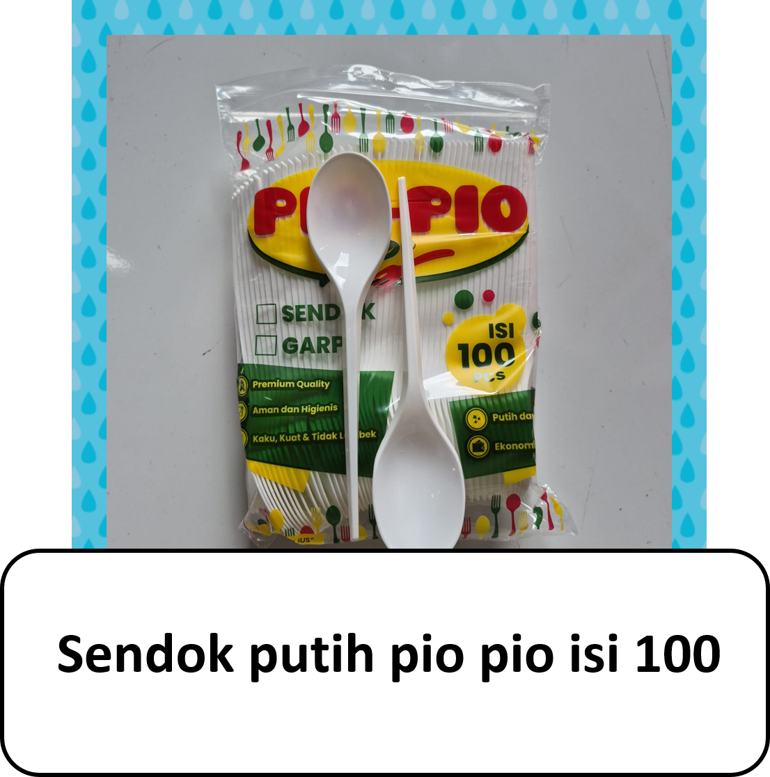 Sendok pio pio isi 100 pcs
